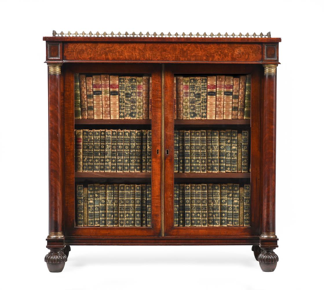 Y A GEORGE IV FIGURED MAHOGANY AND GILT METAL MOUNTED CABINET OR BOOKCASE, CIRCA 1825 - Image 2 of 5