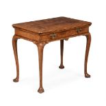 A GEORGE I FIGURED WALNUT SIDE TABLE, CIRCA 1720
