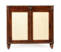 Y A REGENCY ROSEWOOD AND GILT METAL MOUNTED SIDE CABINET, CIRCA 1815
