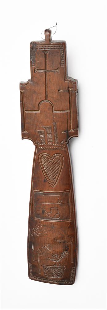AN IRISH CARVED PENAL CROSS, DATED 1759 - Image 3 of 3