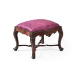 Y A PORTUGUESE ROSEWOOD STOOL, THIRD QUARTER 18TH CENTURY