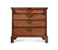 A GEORGE II MAHOGANY BACHELOR'S CHEST OF DRAWERS, CIRCA 1740