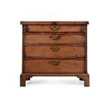 A GEORGE II MAHOGANY BACHELOR'S CHEST OF DRAWERS, CIRCA 1740