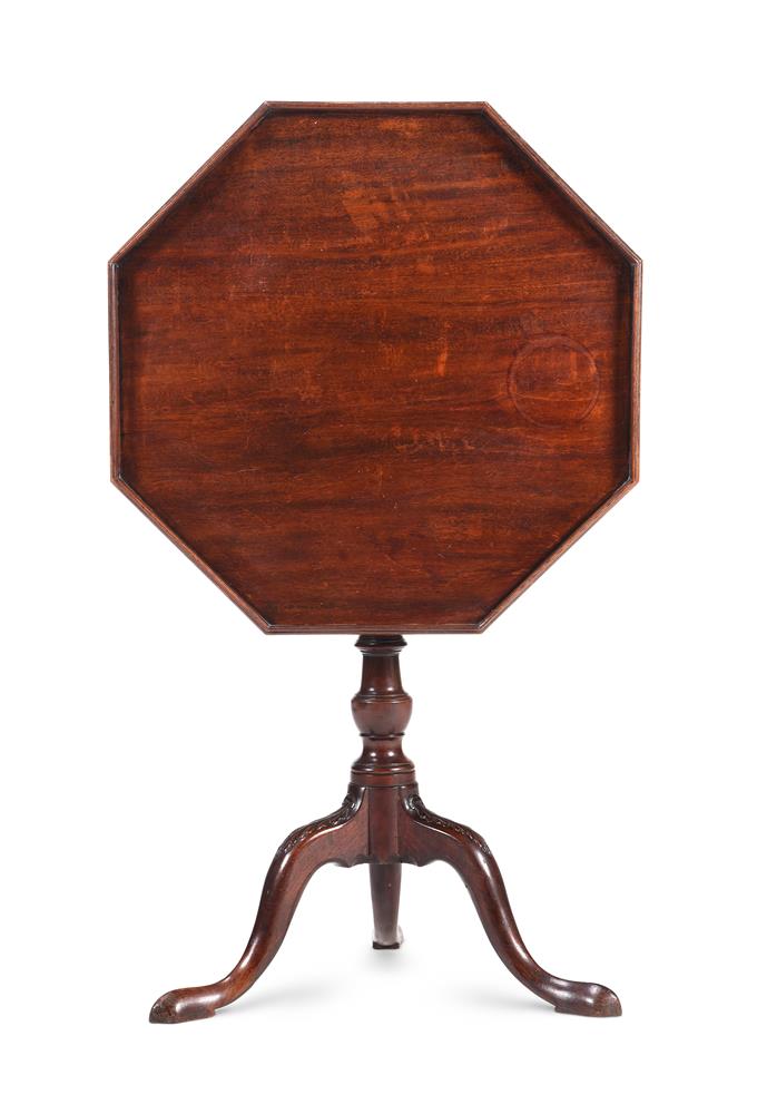 A GEORGE III MAHOGANY OCTAGONAL TRIPOD TABLE, THIRD QUARTER 18TH CENTURY