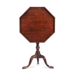 A GEORGE III MAHOGANY OCTAGONAL TRIPOD TABLE, THIRD QUARTER 18TH CENTURY