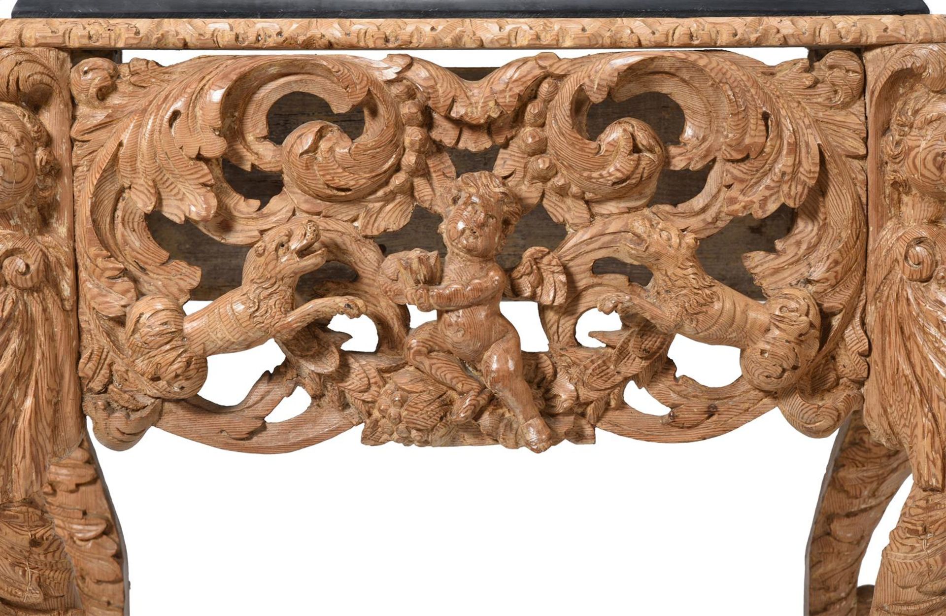 A CHARLES II CARVED PINE CABINET STAND, CIRCA 1680 - Image 2 of 4