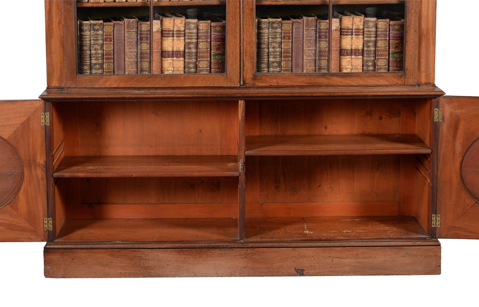 A GEORGE III MAHOGANY LIBRARY BOOKCASE, IN THE MANNER OF THOMAS CHIPPENDALE THE YOUNGER - Image 6 of 6