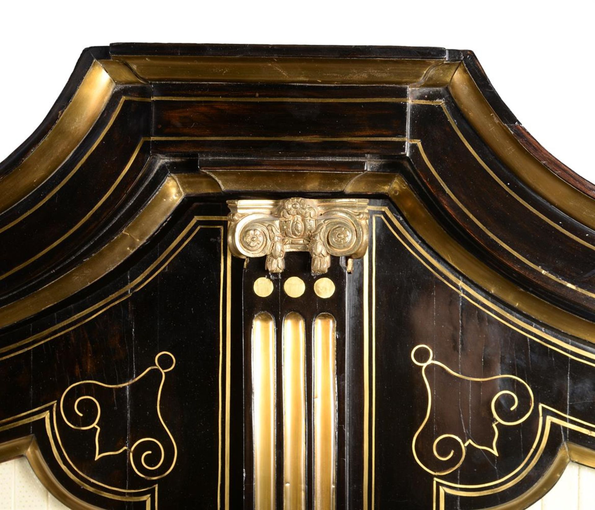 Y A LOUIS XIV EBONY AND BRASS INLAID ARMOIRE, EARLY 18TH CENTURY - Image 6 of 8