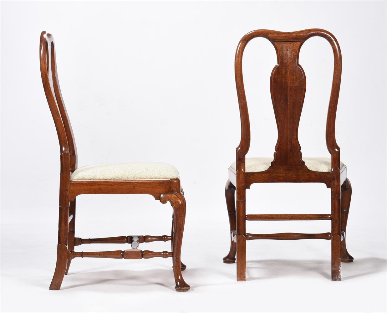 A SET OF FOUR GEORGE II WALNUT AND MARQUETRY DINING CHAIRS, CIRCA 1730 - Image 6 of 6