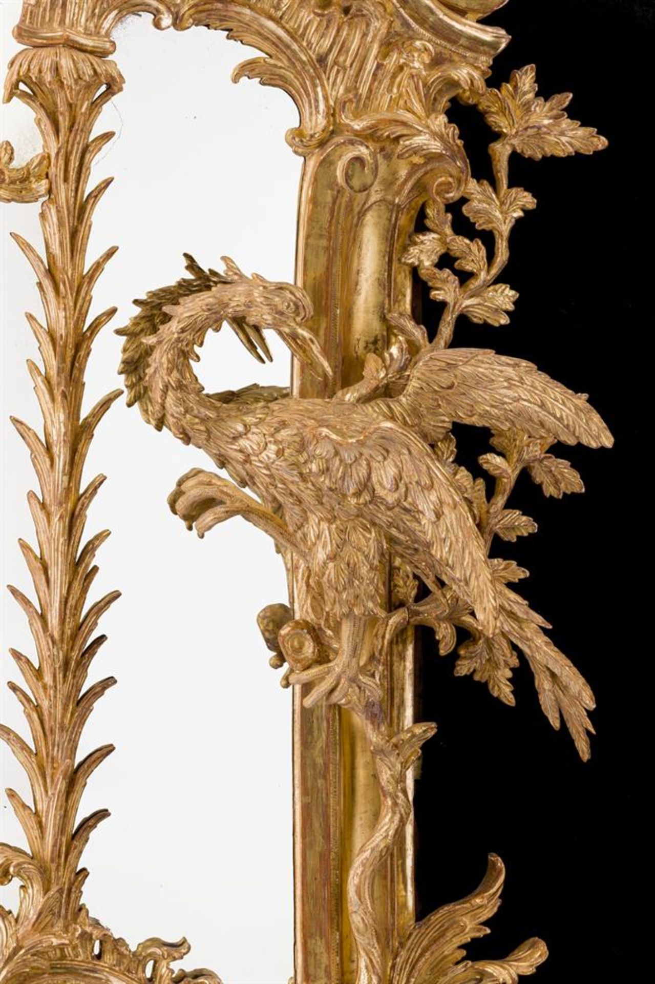 A PAIR OF MONUMENTAL CARVED GILTWOOD PIER MIRRORS, 19TH CENTURY - Bild 12 aus 13