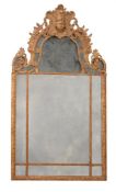 A REGENCE CARVED GILTWOOD AND GESSO MIRROR, CIRCA 1720