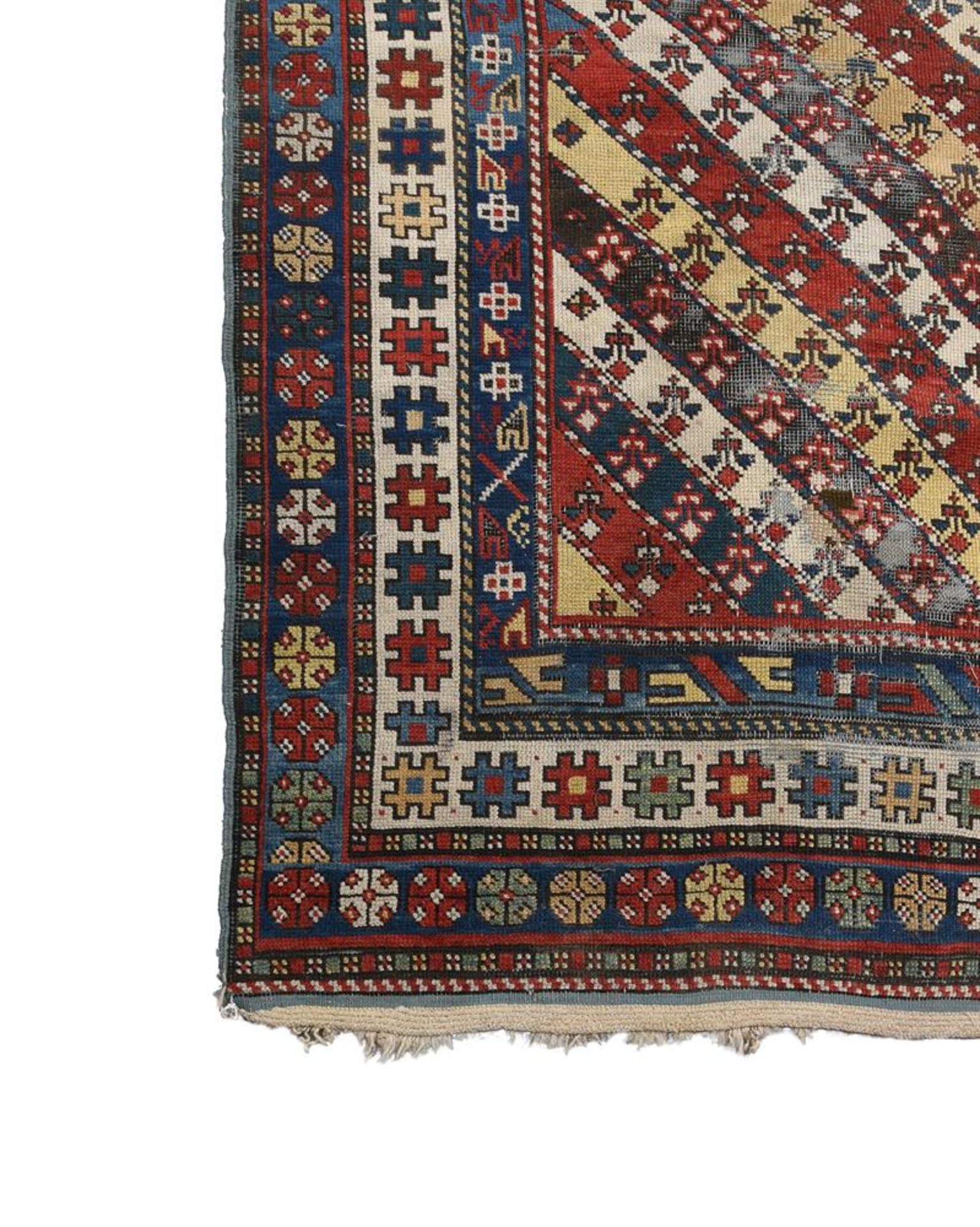 A CAUCASIAN RUG, POSSIBLY GENDJE, approximately 170 x 100cm - Image 2 of 2