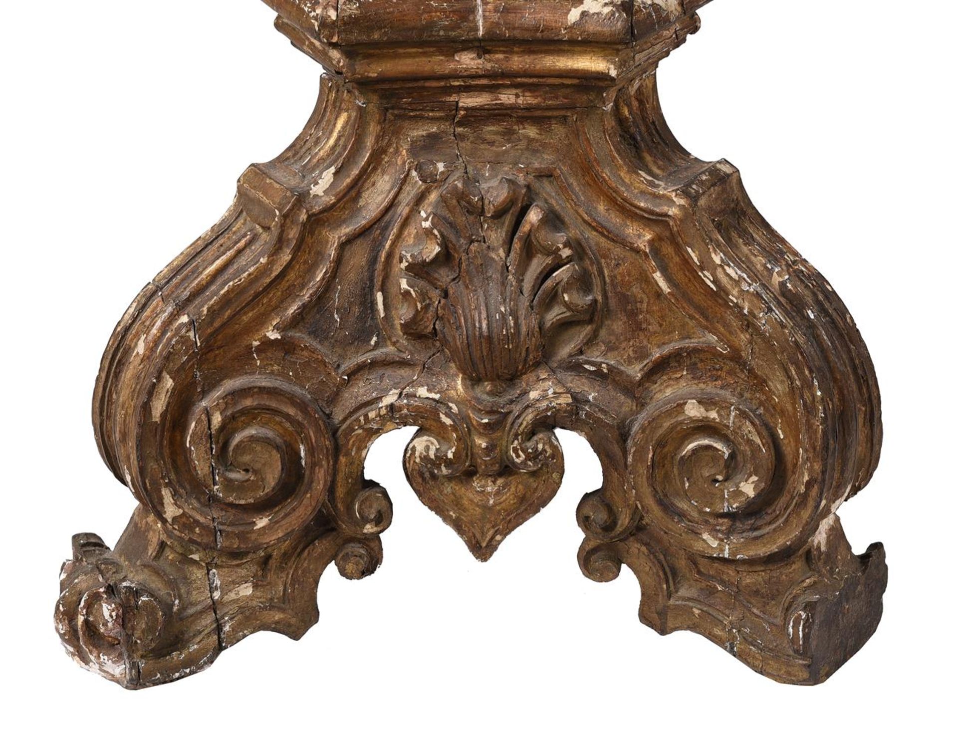 A PAIR OF GILTWOOD TORCHERES, FIRST HALF 19TH CENTURY - Image 2 of 8
