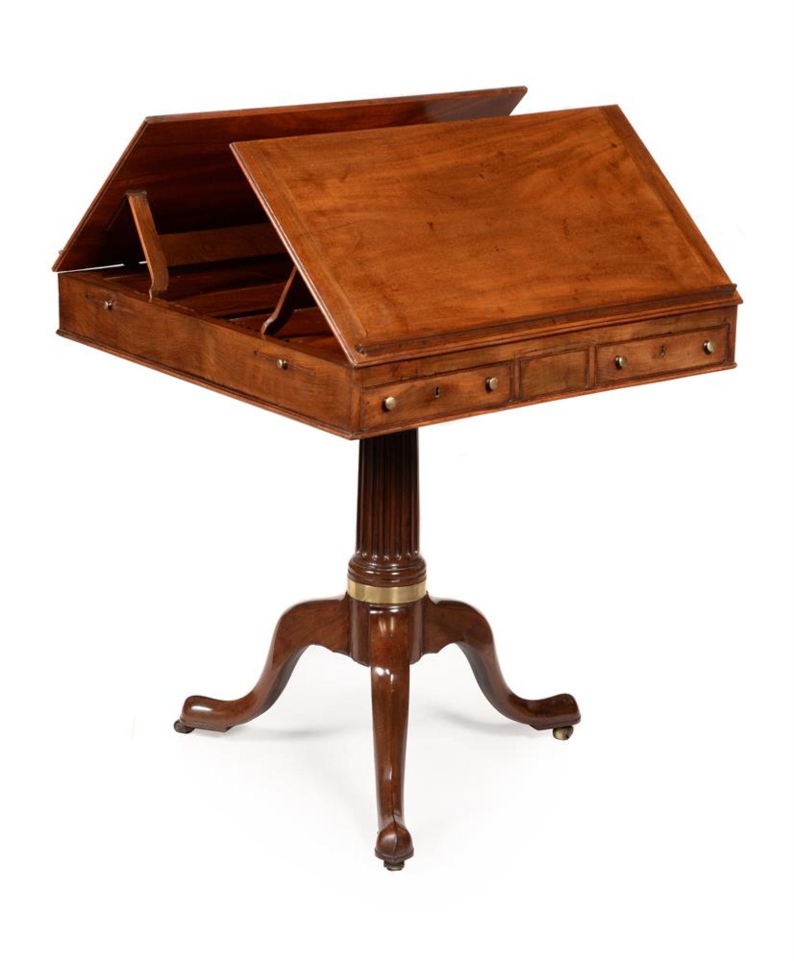 A GEORGE II MAHOGANY LIBRARY READING TABLE, CIRCA 1755