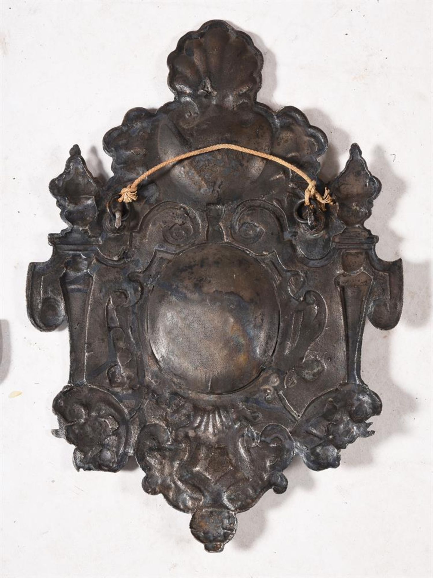 A PAIR OF POLISHED PEWTER WALL SCONCES, 19TH CENTURY, IN THE 17TH CENTURY MANNER - Image 5 of 5