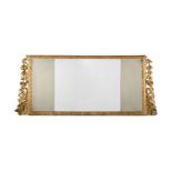 A GEORGE I CARVED GILTWOOD AND GILT GESSO 'TRIPTYCH' MIRROR, CIRCA 1720