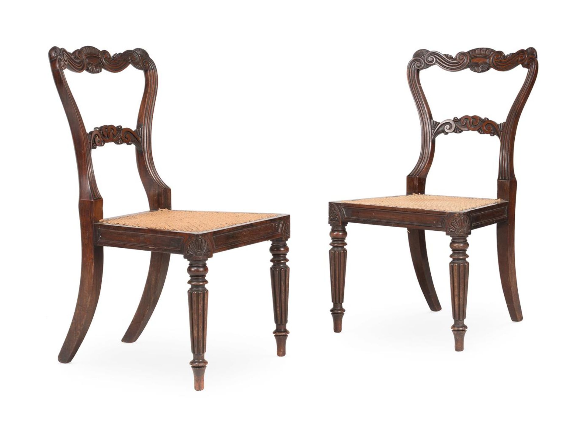 Y A SET OF TWELVE GEORGE IV ROSEWOOD DINING CHAIRS, BY GILLOWS, CIRCA 1825 - Bild 5 aus 7