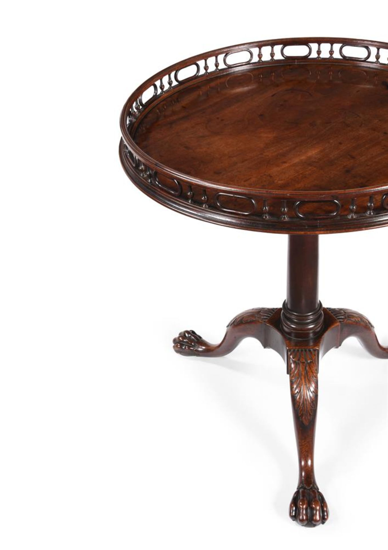 A GEORGE II MAHOGANY TRIPOD TABLEMID 18TH CENTURYWith distinct - Bild 9 aus 9