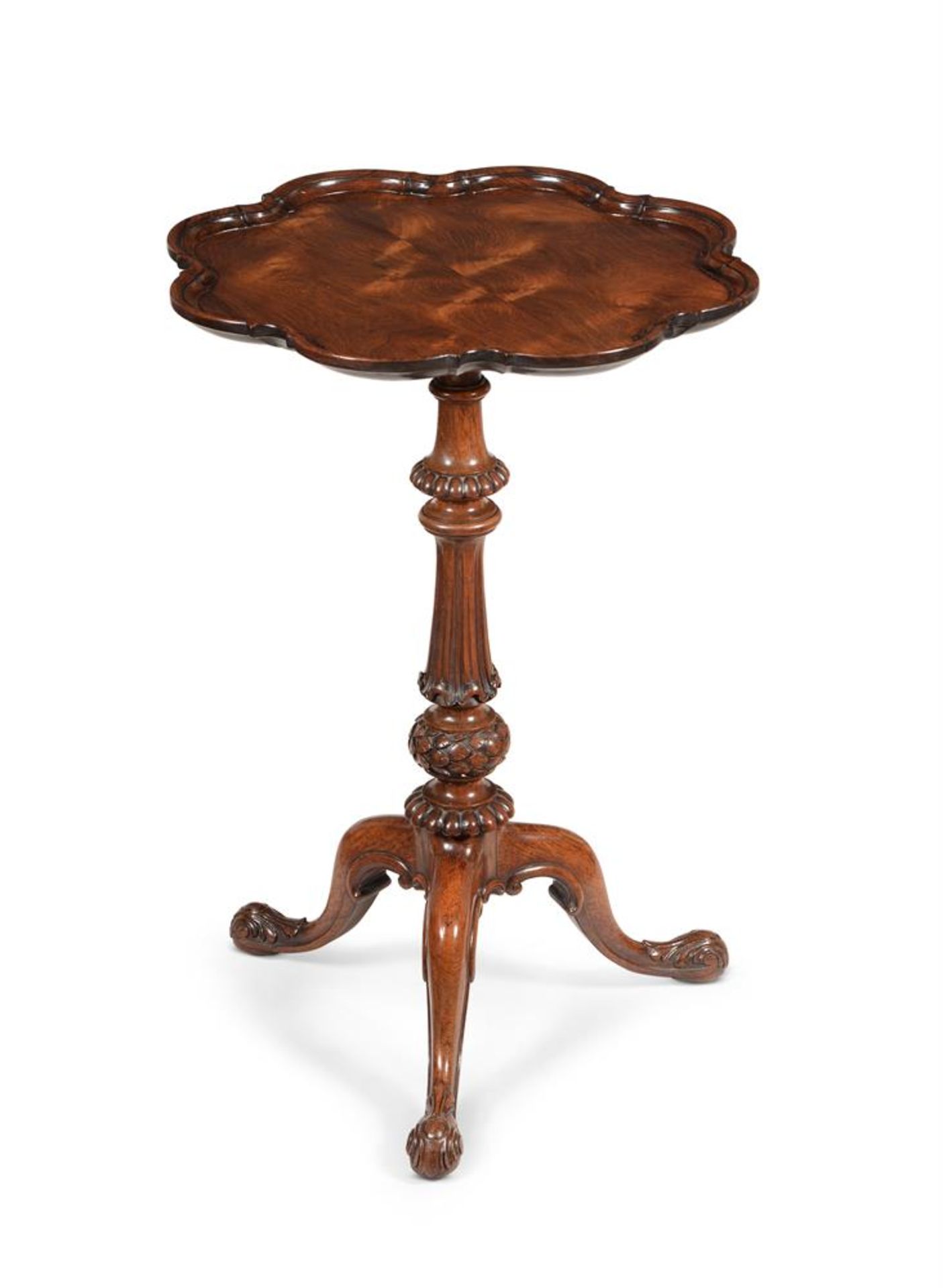 Y A ROSEWOOD TRIPOD TABLE, ATTRIBUTED TO GILLOWS, SECOND QUARTER 19TH CENTURY