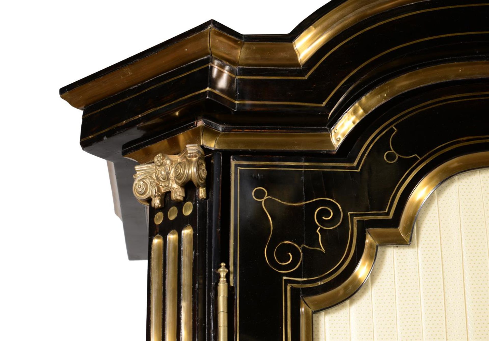 Y A LOUIS XIV EBONY AND BRASS INLAID ARMOIRE, EARLY 18TH CENTURY - Image 5 of 8