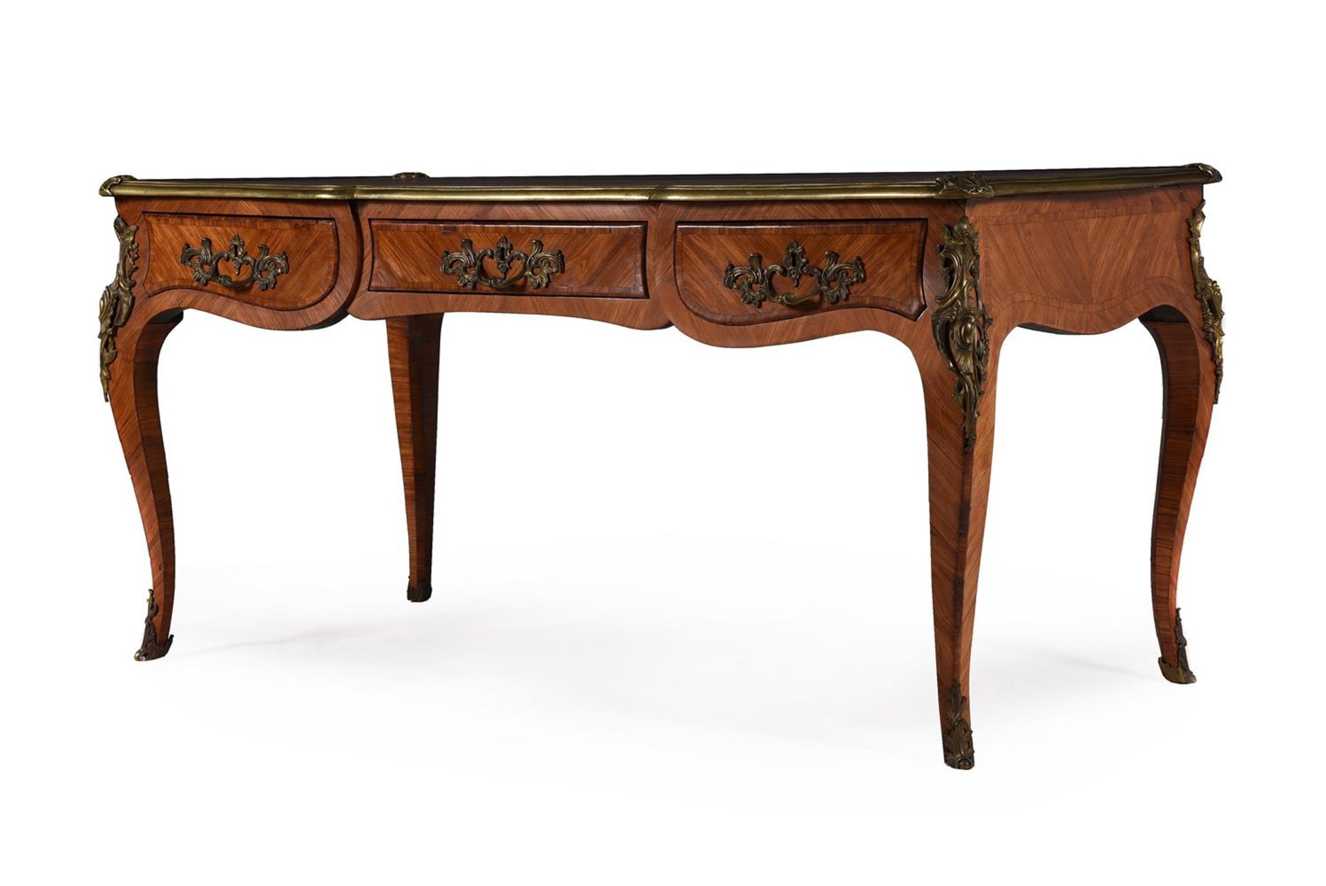 Y A LOUIS XV TULIPWOOD BUREAU PLAT, MID 18TH CENTURY - Image 2 of 6