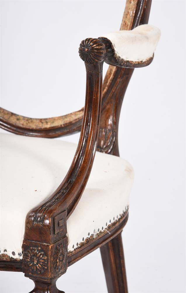 A PAIR OF GEORGE III BEECHWOOD ARMCHAIRSIN THE MANNER OF JOHN LINNELL - Image 4 of 9