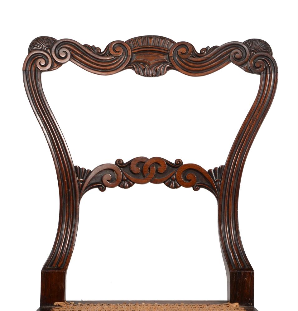Y A SET OF TWELVE GEORGE IV ROSEWOOD DINING CHAIRS, BY GILLOWS, CIRCA 1825 - Image 7 of 7