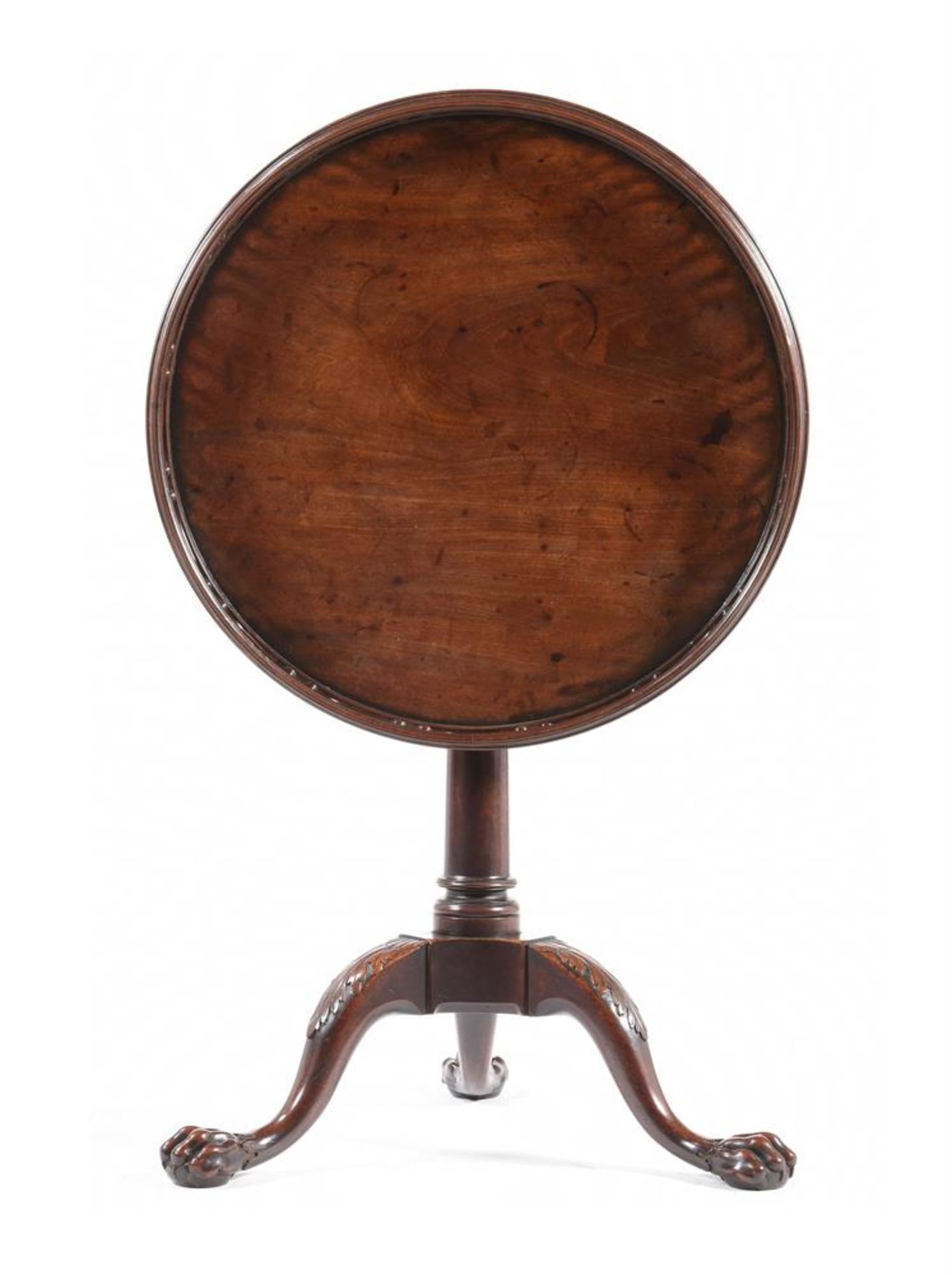 A GEORGE II MAHOGANY TRIPOD TABLEMID 18TH CENTURYWith distinct - Image 6 of 9