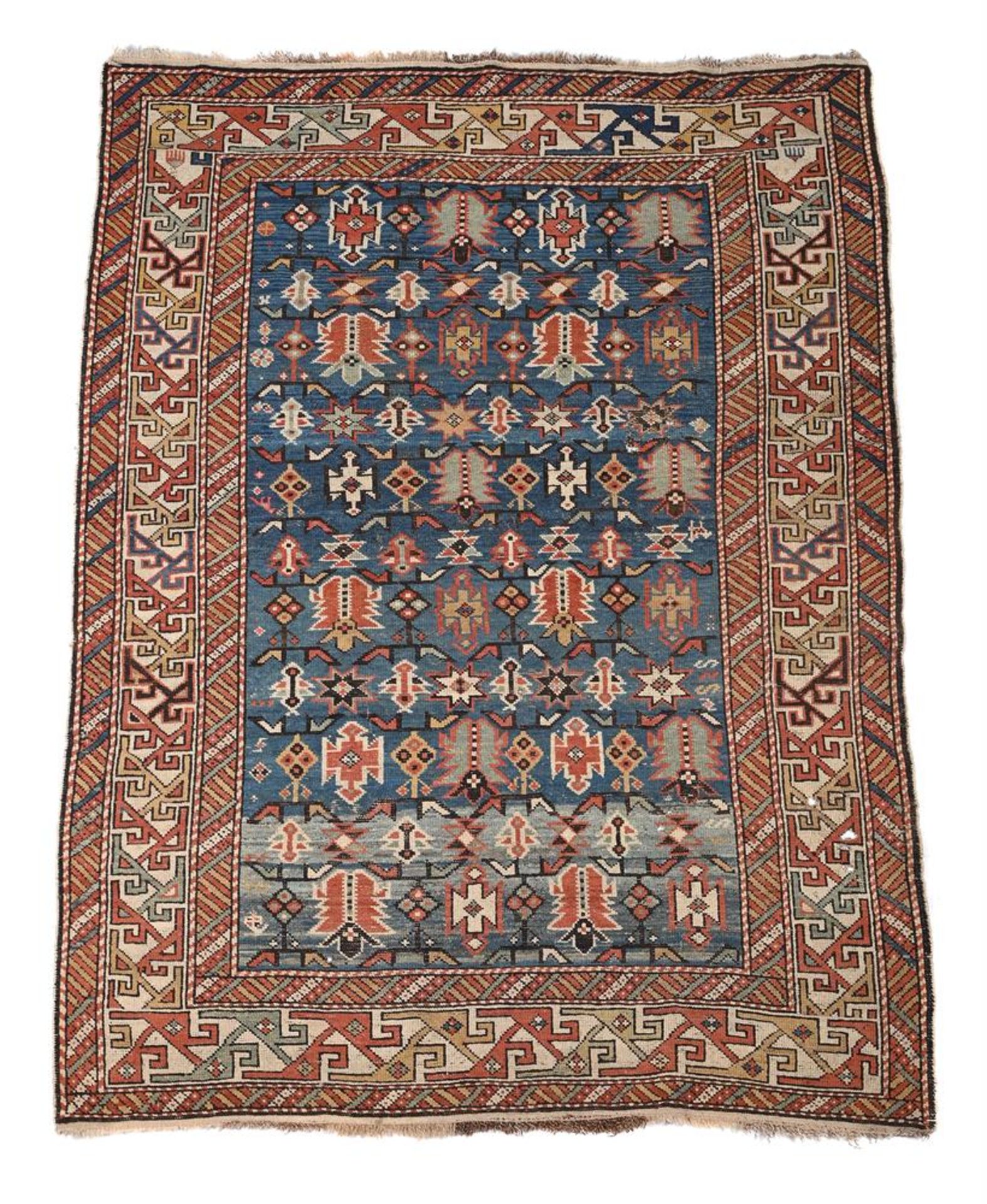 A CAUCASIAN KAZAK RUG, LATE 19TH CENTURY, approximately 173 x 127cm