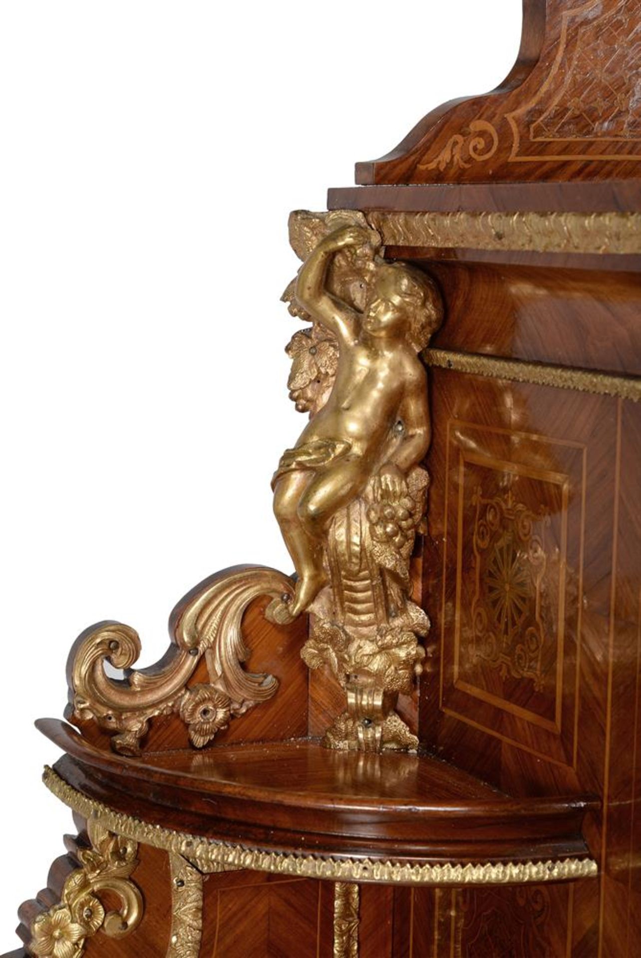 Y A VICTORIAN TULIPWOOD, WALNUT, MARQUETRY, GILT METAL AND PORCELAIN MOUNTED CABINET, CIRCA 1875 - Image 6 of 7