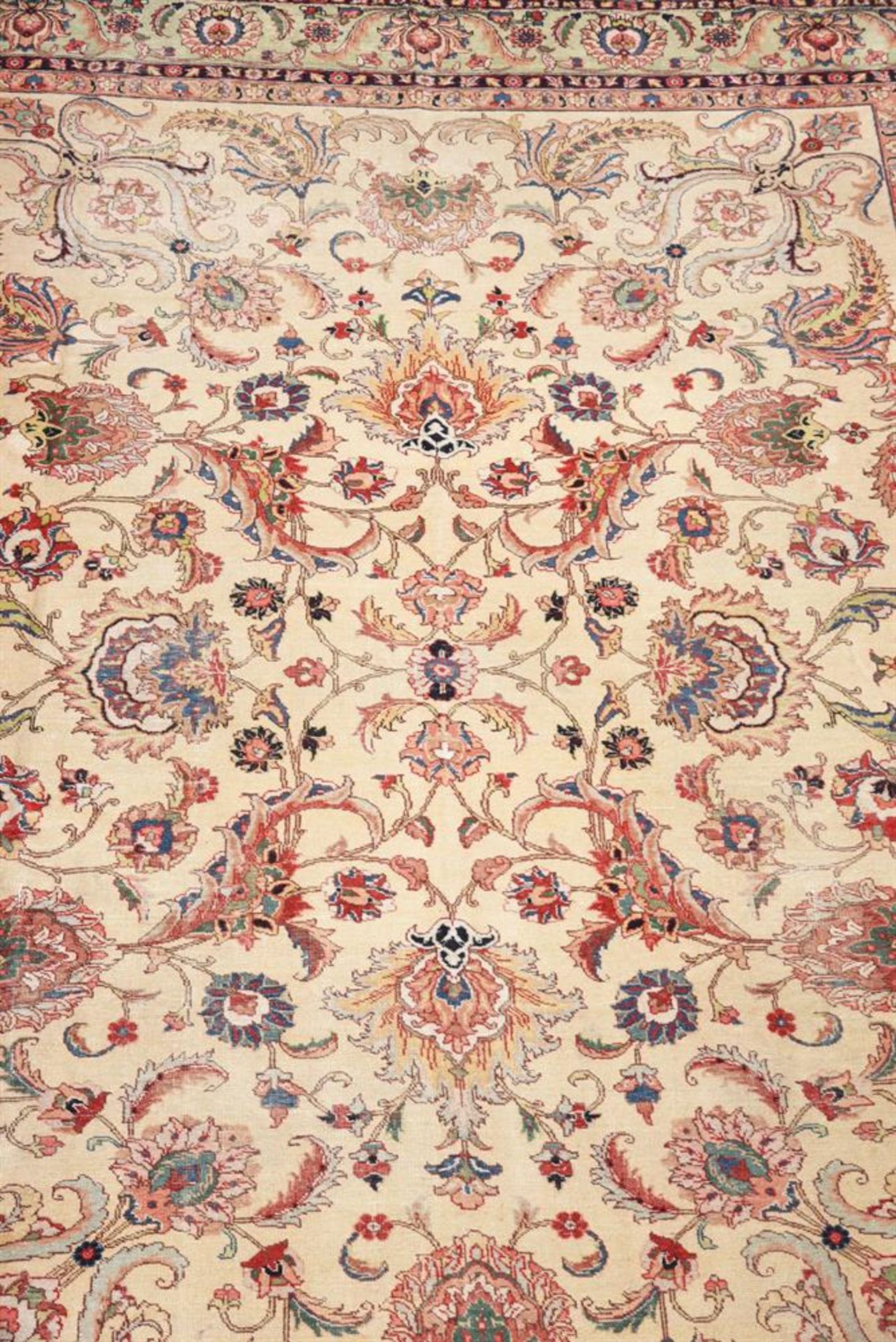 A TABRIZ CARPET, SIGNED BY MASTER WEAVER RABIEEI LALEH, approximately 403 x 288cm - Bild 4 aus 4