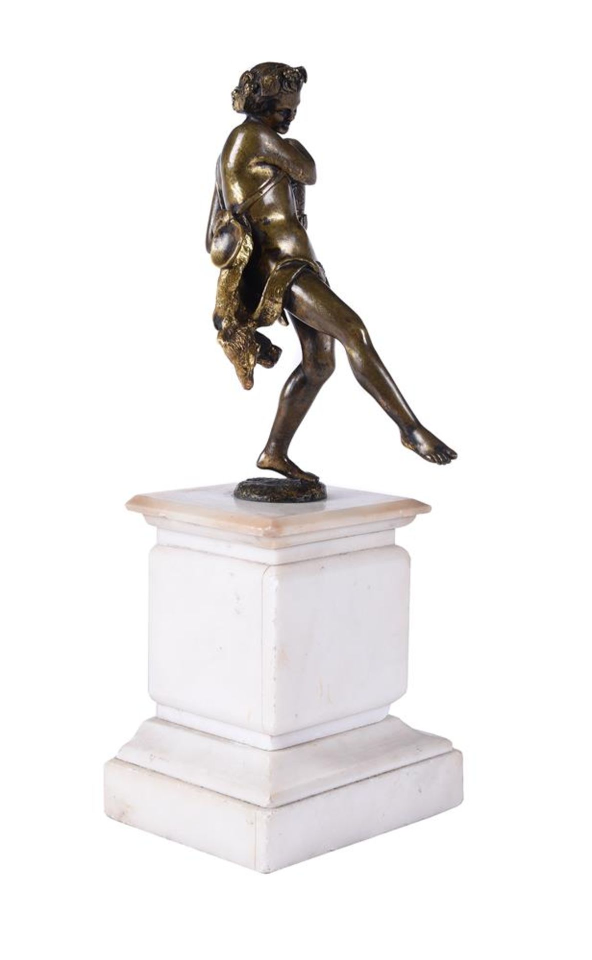 A GILT BRONZE FIGURE OF BACCHUS, 19TH CENTURY, ITALIAN - Image 2 of 4