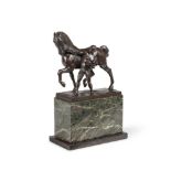 RUDOLF KAESBACH (GERMAN, 1873-1955) A BRONZE MODEL OF A HORSE TAMER, EARLY 20TH CENTURY