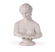 A LARGE COPELAND PARIAN BUST OF CLYTIE, AFTER C DELPECH, LATE 19TH CENTURY