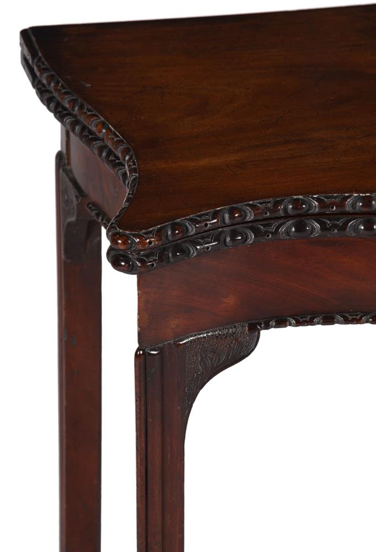 A GEORGE III MAHOGANY TEA TABLE, IN THE MANNER OF THOMAS CHIPPENDALE, LAST QUARTER 18TH CENTURY - Image 3 of 4