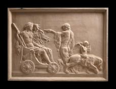 AN ITALIAN TERRACOTTA RELIEF OF DIONYSUS AND ARIADNE, 20TH CENTURY