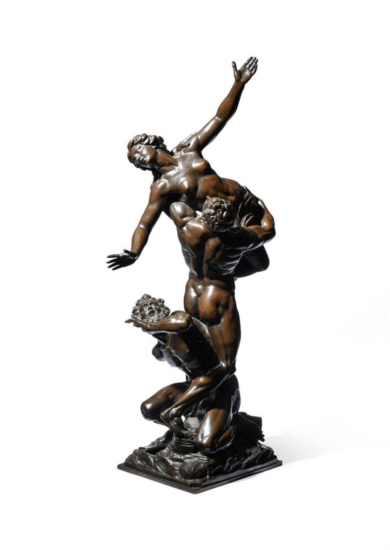 AFTER GIAMBOLOGNA (ITALIAN, 1529-1608), A LARGE BRONZE GROUP 'ABDUCTION OF THE SABINE WOMEN' - Bild 2 aus 6