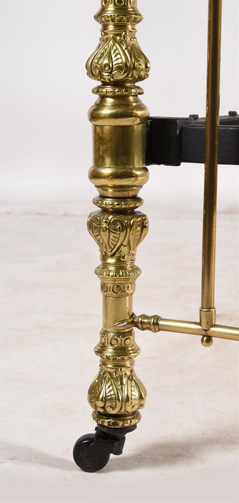 A VICTORIAN GILT BRASS FOUR POST BED, CIRCA 1873 - Image 8 of 10