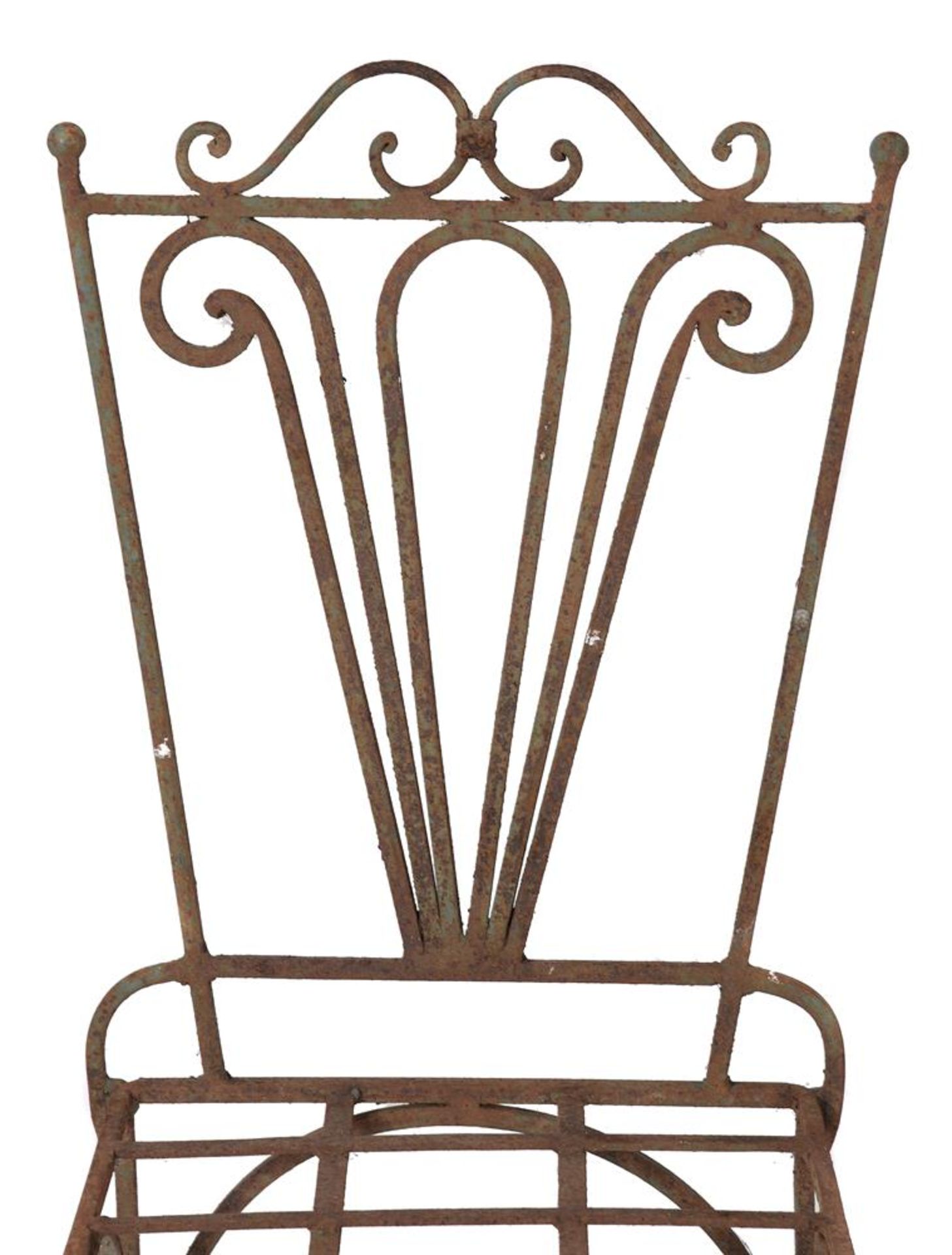 A SET OF TWELVE WROUGHT IRON CHAIRS, 20TH CENTURY - Image 4 of 4