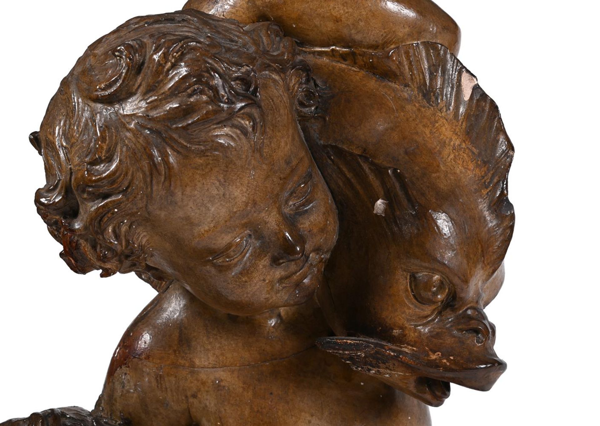 TWO PLASTER FIGURES OF PUTTI, ATTRIBUTED TO D. BRUCCIANI & CO, PROBABLY LATE 19TH CENTURY - Bild 8 aus 13