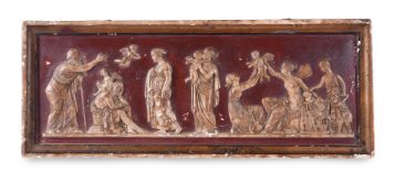 AFTER THORVALDSEN, A PLASTER FRIEZE 'THE AGES OF LOVE', LATE 19TH CENTURY, DANISH