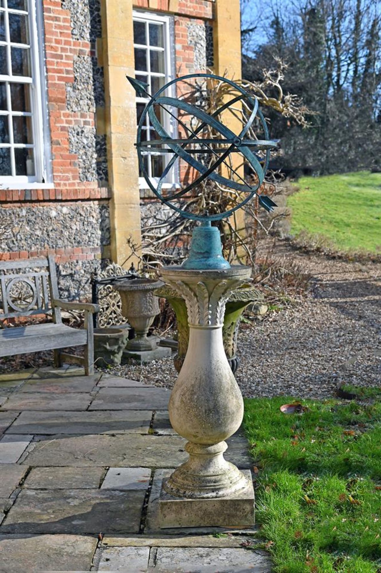 A TERRACOTTA ARMILLARY SPHERE, BY COADE LTD, CONTEMPORARY - Image 2 of 3