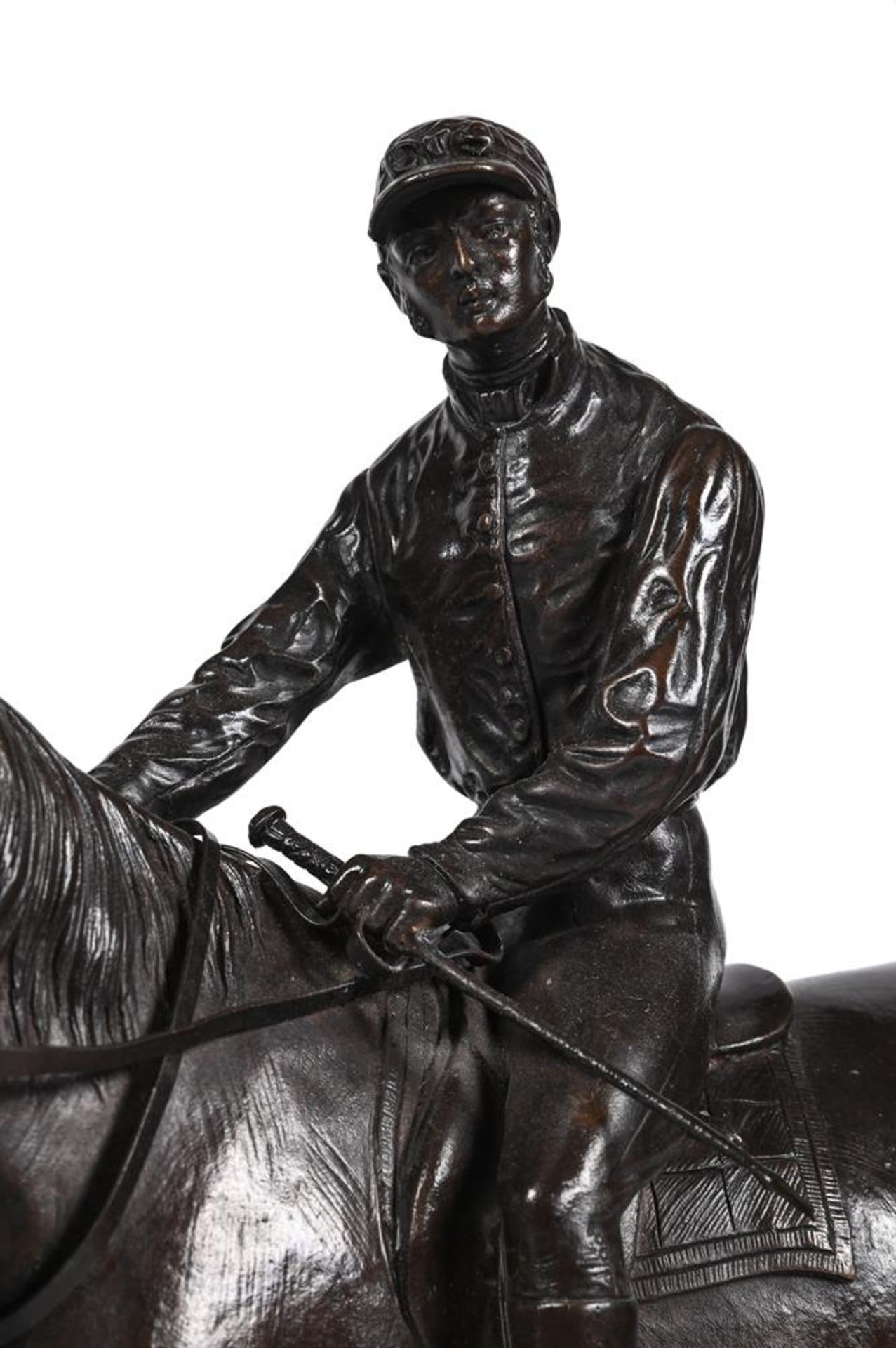 AFTER JULES MOIGNIEZ (1835-1894), A PAIR OF BRONZE EQUESTRIAN GROUPS, FRENCH, LATE 19TH CENTURY - Bild 2 aus 7