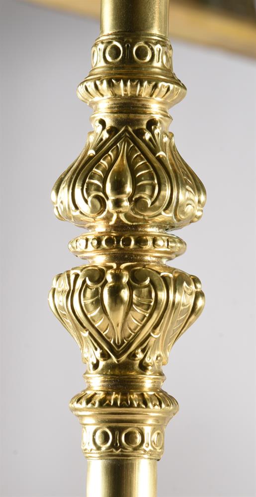 A VICTORIAN GILT BRASS FOUR POST BED, CIRCA 1873 - Image 7 of 10