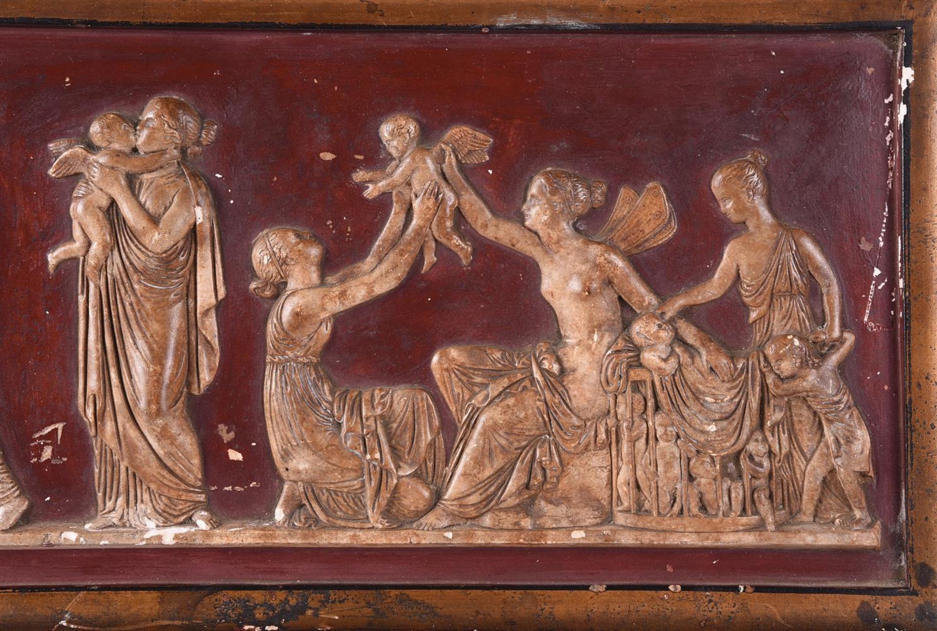AFTER THORVALDSEN, A PLASTER FRIEZE 'THE AGES OF LOVE', LATE 19TH CENTURY, DANISH - Image 2 of 5