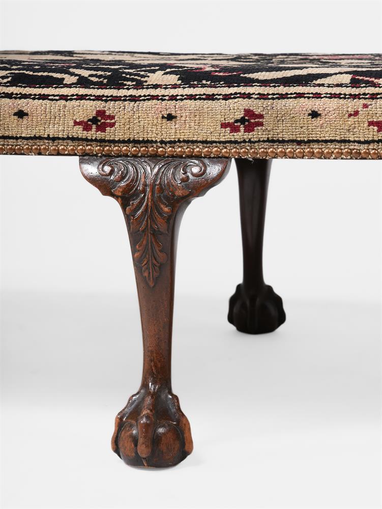 A MAHOGANY OTTOMAN OR STOOL, 19TH CENTURY AND LATER - Image 3 of 4