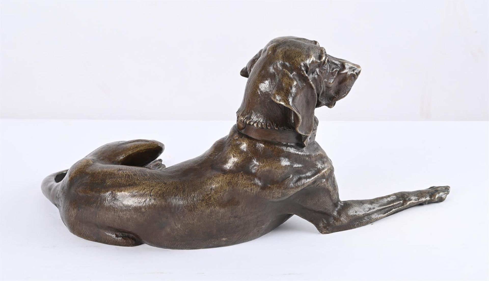 AFTER NIKOLAI LIEBERICH (RUSSIAN, 1828-1883), CAST BY WOERFFEL, A BRONZE FIGURE OF A POINTER DOG - Image 4 of 4
