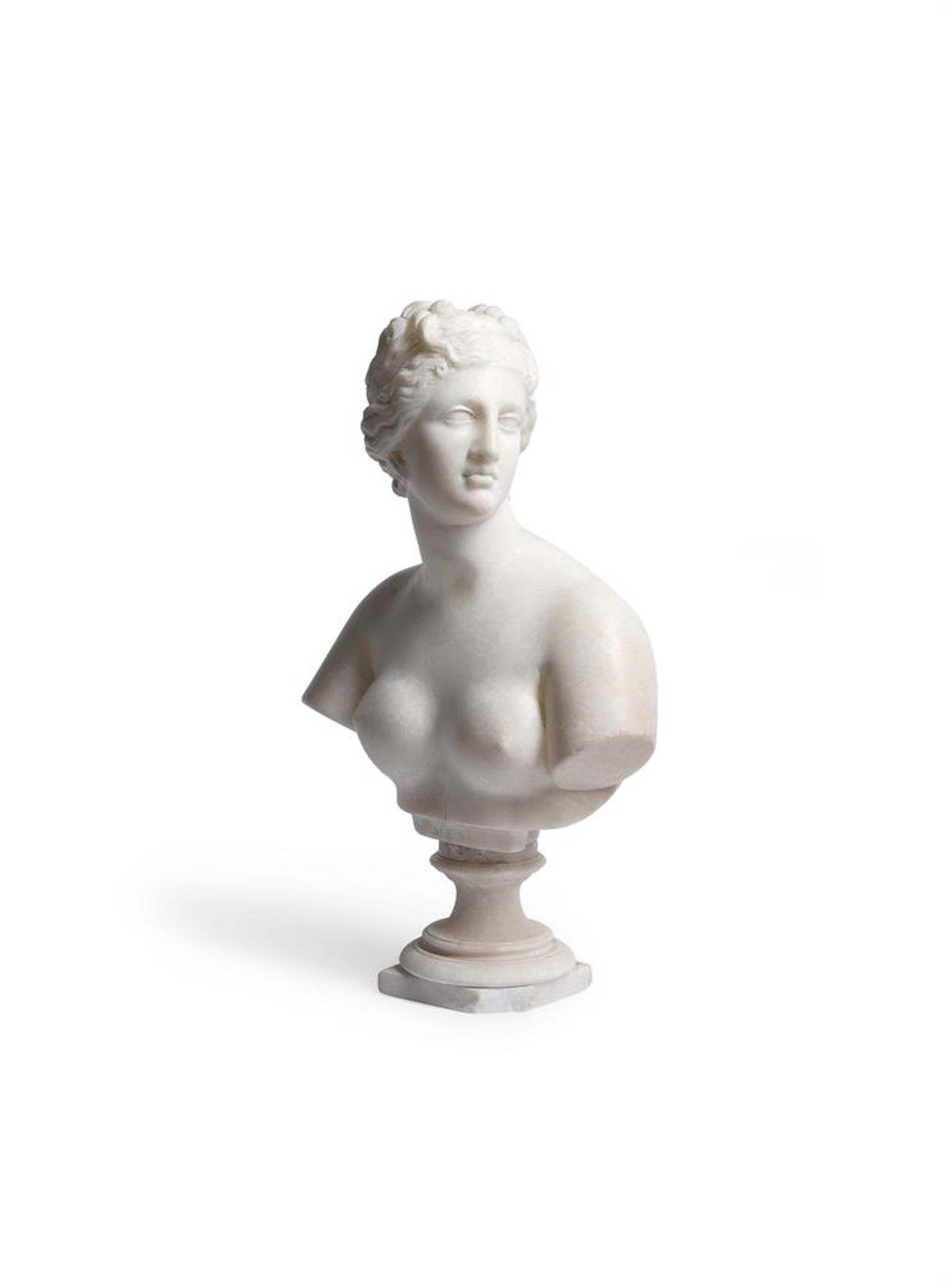 AFTER THE ANTIQUE, AN ALABASTER BUST OF APHRODITE, 19TH CENTURY, PROBABLY ITALIAN