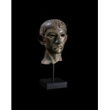 AFTER THE ANTIQUE, A BRONZE BUST OF THE EMPEROR CLAUDIUS, PROBABLY 20TH CENTURY