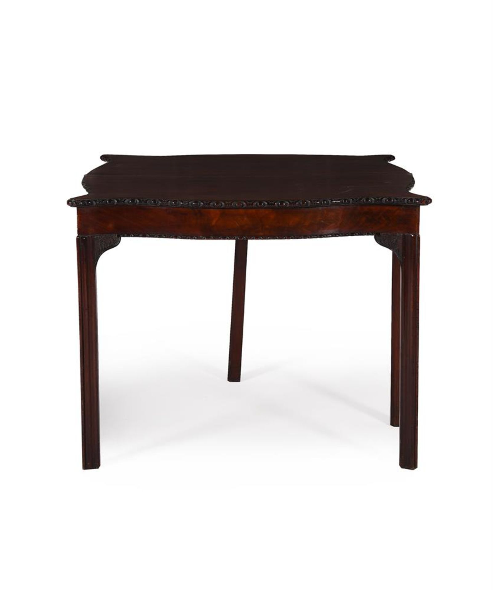 A GEORGE III MAHOGANY TEA TABLE, IN THE MANNER OF THOMAS CHIPPENDALE, LAST QUARTER 18TH CENTURY - Image 2 of 4